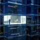 view from the outside 3d rendering commercial skyscraper